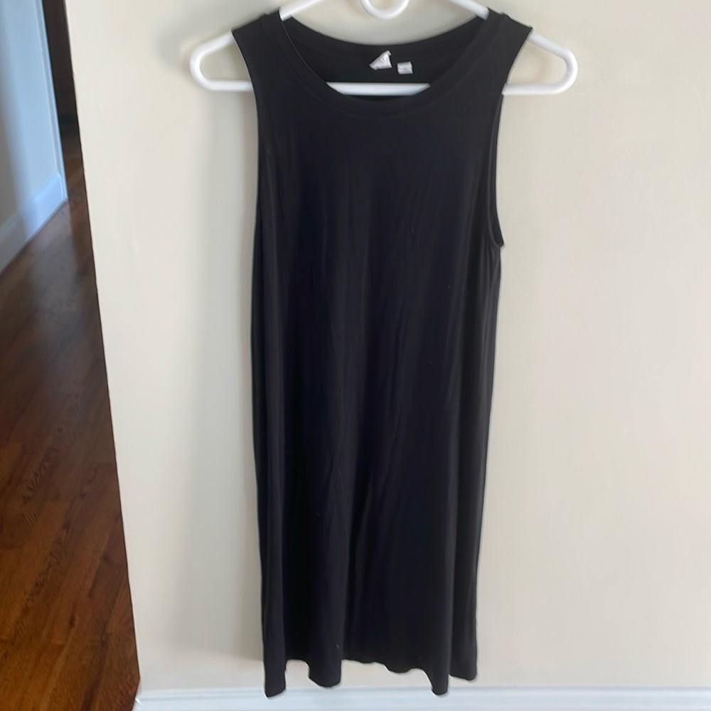 Gap size small tank top dress rayon Viscos, spandex blend in black color
